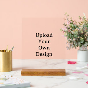 Create Your Own Simple Custom Design 8"x10" Acrylic Sign