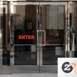 Create Your Own Simple Custom Enter Window Cling