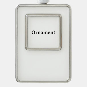 Create Your Own Simple Custom Framed Silver Plated Framed Ornament
