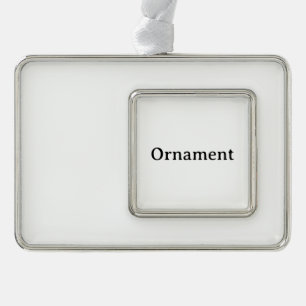 Create Your Own Simple Custom Framed Silver Plated Framed Ornament