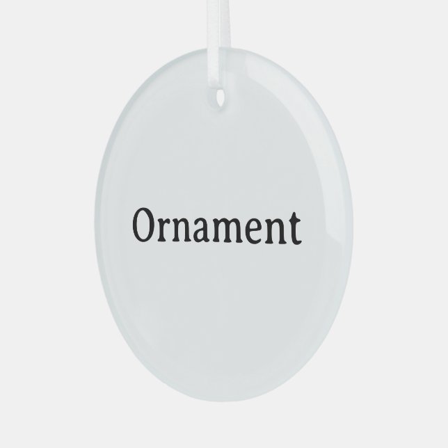 Create Your Own Simple Custom Glass Circle Tree Decoration (Front Left)