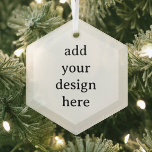 Create Your Own Simple Custom Glass Hexagon Tree Decoration
