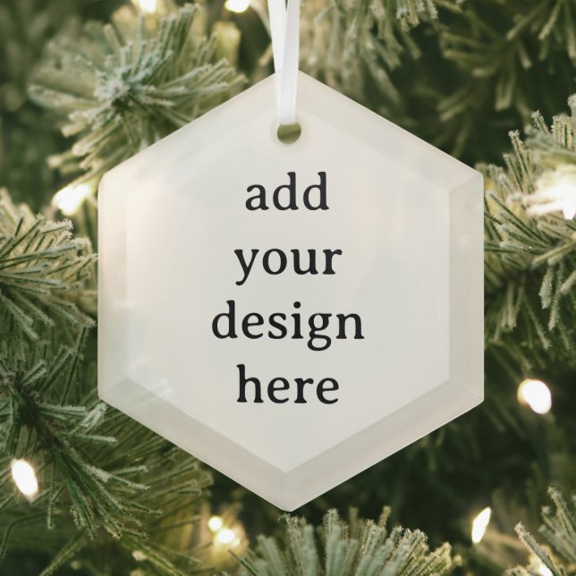 Create Your Own Simple Custom Glass Hexagon Tree Decoration (Insitu)