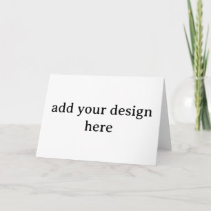 Create Your Own Simple Custom Horizontal 5" x 7" Thank You Card