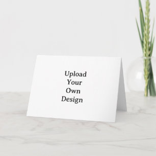 Create Your Own Simple Custom Horizontal 5" x 7" Thank You Card