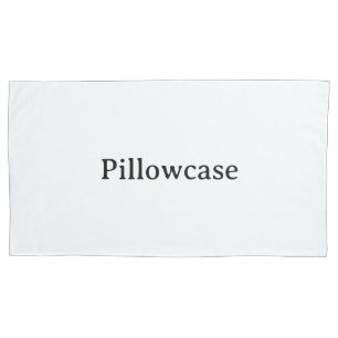 Create Your Own Simple Custom King 20"x30" Pair of Pillowcase