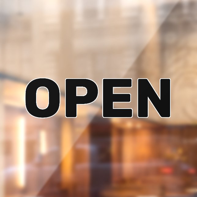 Create Your Own Simple Custom Open Window Cling (Sheet 2)