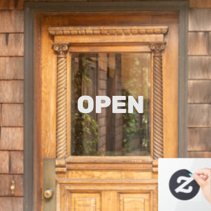 Create Your Own Simple Custom Open Window Cling