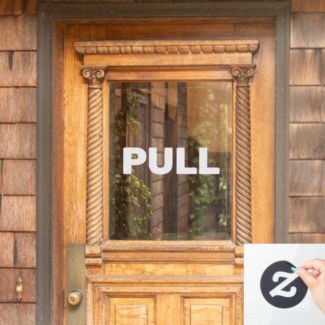 Create Your Own Simple Custom Pull Window Cling (Home Door)