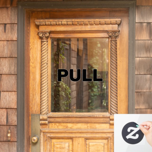 Create Your Own Simple Custom Pull Window Cling (Home Door)