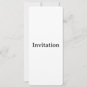 Create Your Own Simple Custom Rounded 4" x 9.25" Invitation