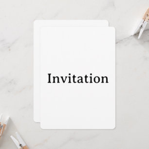 Create Your Own Simple Custom Rounded 5.5" x 7.5" Invitation