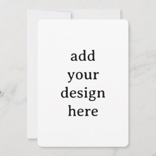 Create Your Own Simple Custom Rounded 5" x 7" Invitation