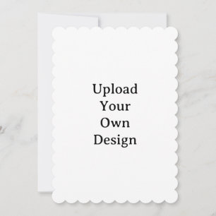 Create Your Own Simple Custom Scalloped 5" x 7" Invitation