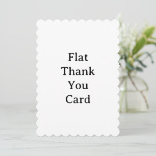 Create Your Own Simple Custom Scalloped 5" x 7" Thank You Card