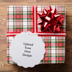 Create Your Own Simple Custom Scalloped Tree Decoration Card
