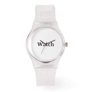 Create Your Own Simple Custom Silicone Strap Clear Watch
