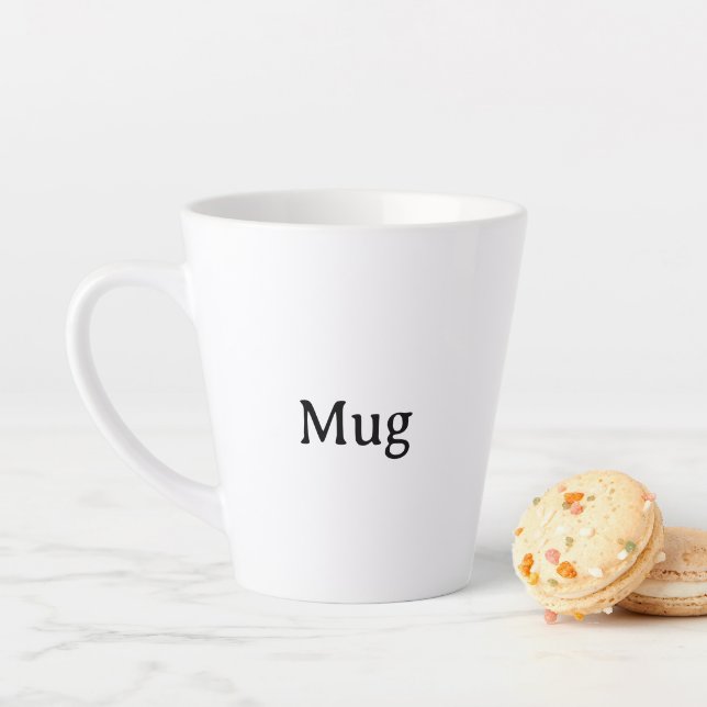 Create Your Own Simple Custom Small Latte Mug  (In Situ)