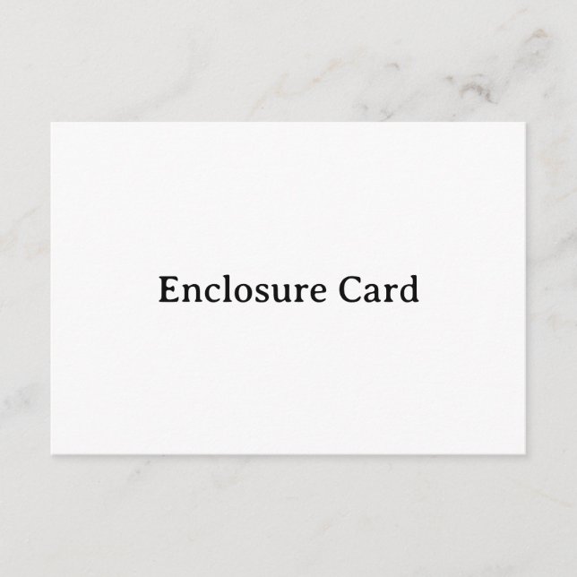 Create Your Own Simple Custom Squared 3.5" x 5" Enclosure Card (Front)