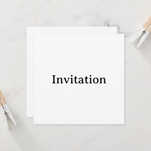Create Your Own Simple Custom Squared 5.25"x5.25" Invitation