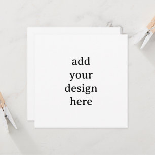 Create Your Own Simple Custom Squared 5.25"x5.25" Invitation