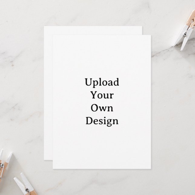 Create Your Own Simple Custom Squared 5.5" x 7.5" Invitation (Front/Back In Situ)