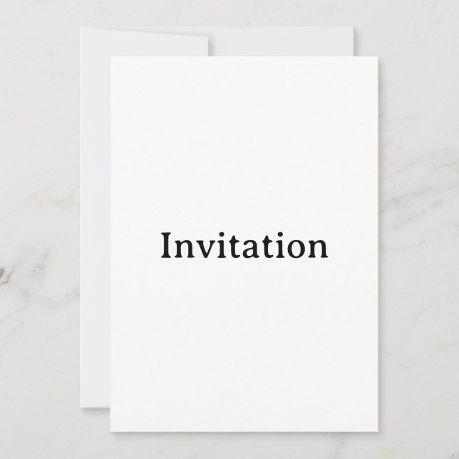 Create Your Own Simple Custom Squared 5" x 7" Invitation (Front)
