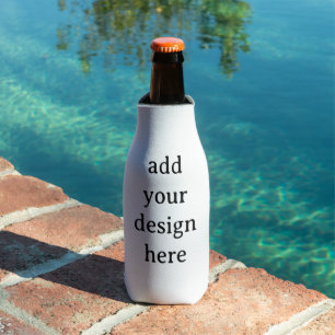 Create Your Own Simple Custom standard 12 oz Bottle Cooler
