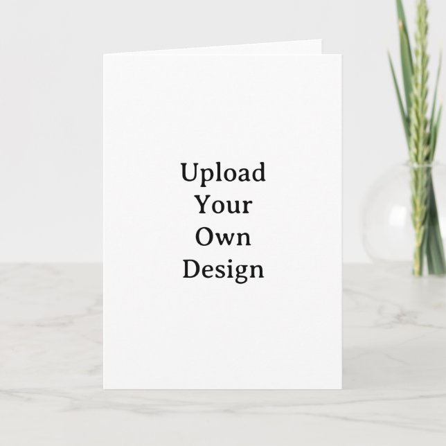 Create Your Own Simple Custom Standard 5" x 7" Thank You Card (Front)