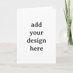 Create Your Own Simple Custom Standard 5" x 7" Thank You Card