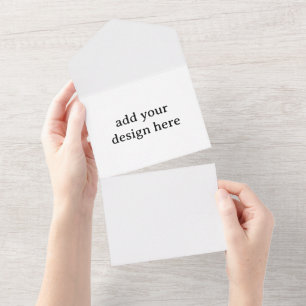 Create Your Own Simple Custom Standard All In One Invitation