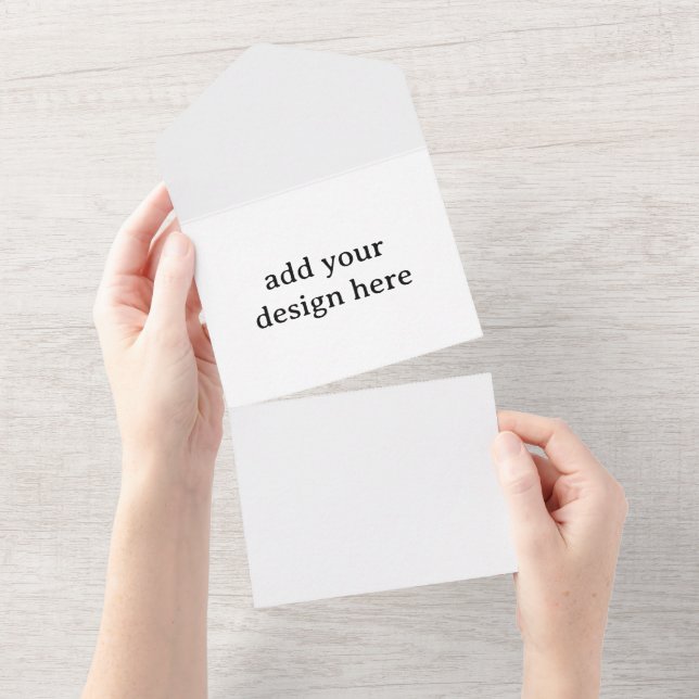 Create Your Own Simple Custom Standard  All In One Invitation (Tearaway)