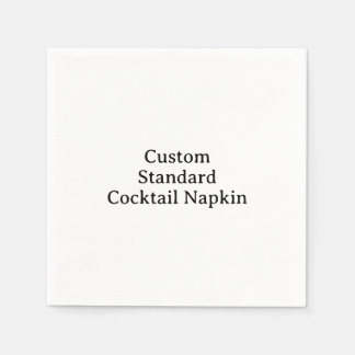 Create your own simple custom Standard Cocktail Napkin