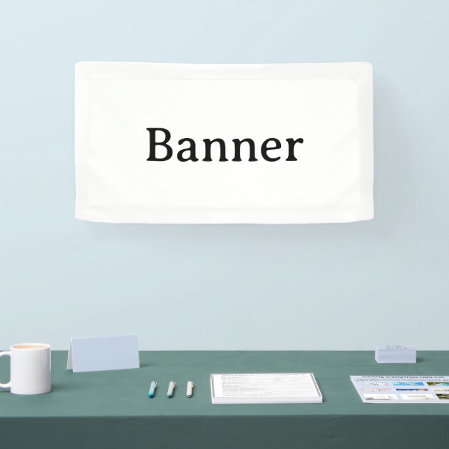 Create Your Own Simple Custom Vinyl 1.6' x 3'   Banner (Tradeshow)