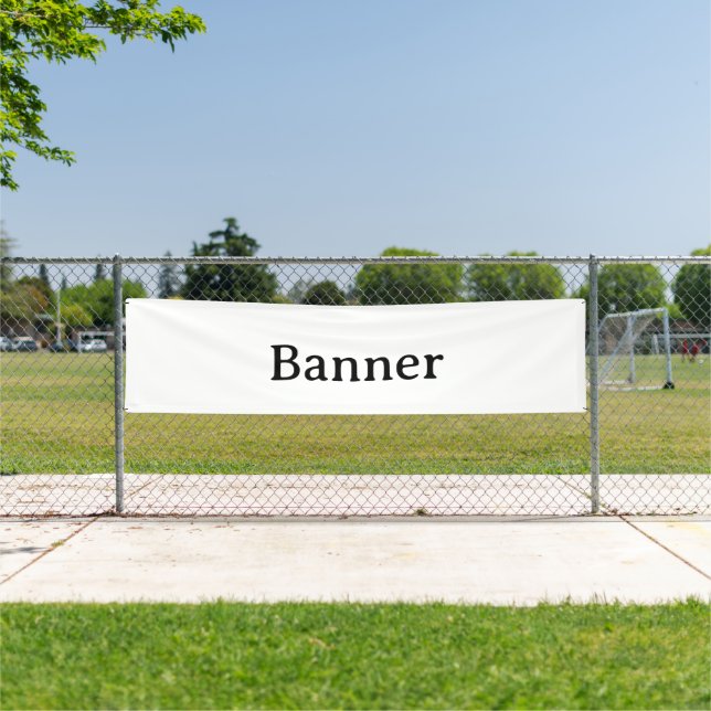 Create Your Own Simple Custom Vinyl 2.5' x 10' Banner (Insitu)