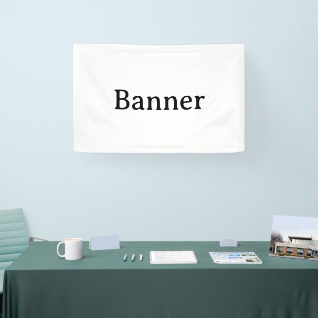 Create Your Own Simple Custom Vinyl 2.5' x 4' Banner (Tradeshow)