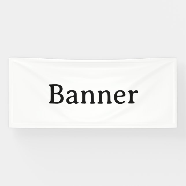 Create Your Own Simple Custom Vinyl 2.5' x 6' Banner (Horizontal)
