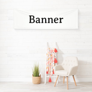 Create Your Own Simple Custom Vinyl 2.5' x 8'  Banner