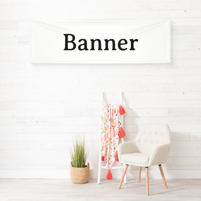 Create Your Own Simple Custom Vinyl 2.5' x 8'  Banner (Insitu)