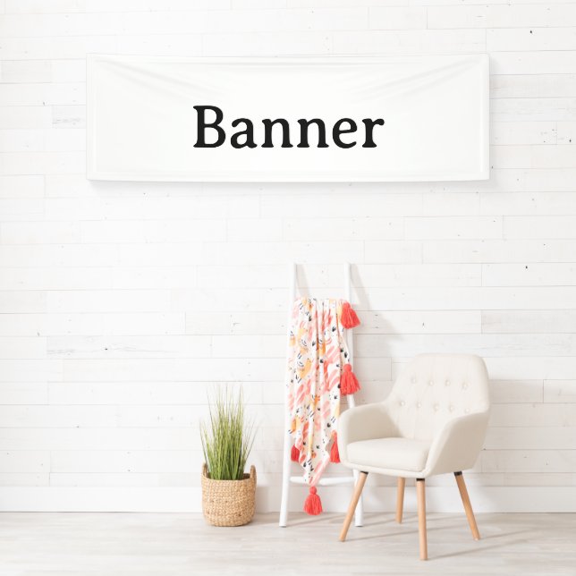 Create Your Own Simple Custom Vinyl 2.5' x 8' Banner (Insitu)