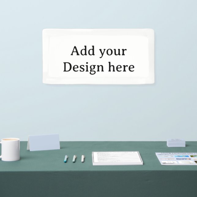 Create Your Own Simple Custom Vinyl 2' x 1' Banner (Tradeshow)