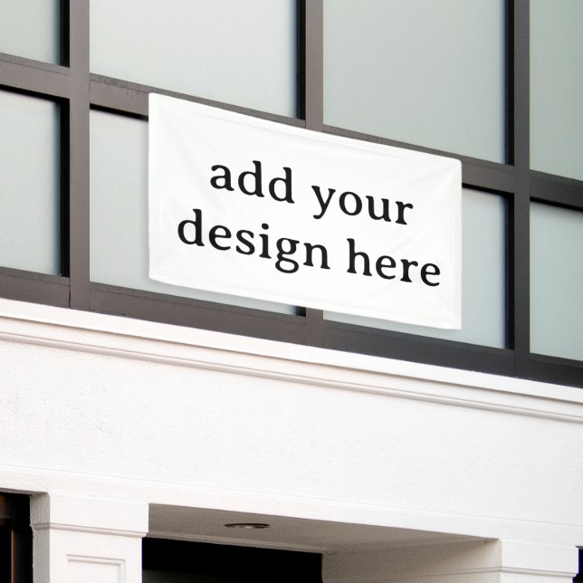 Create Your Own Simple Custom Vinyl 3' x 5' Banner (Outside Building)