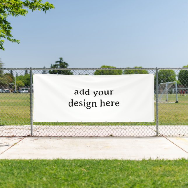 Create Your Own Simple Custom Vinyl 4' x 10' Banner (Insitu)