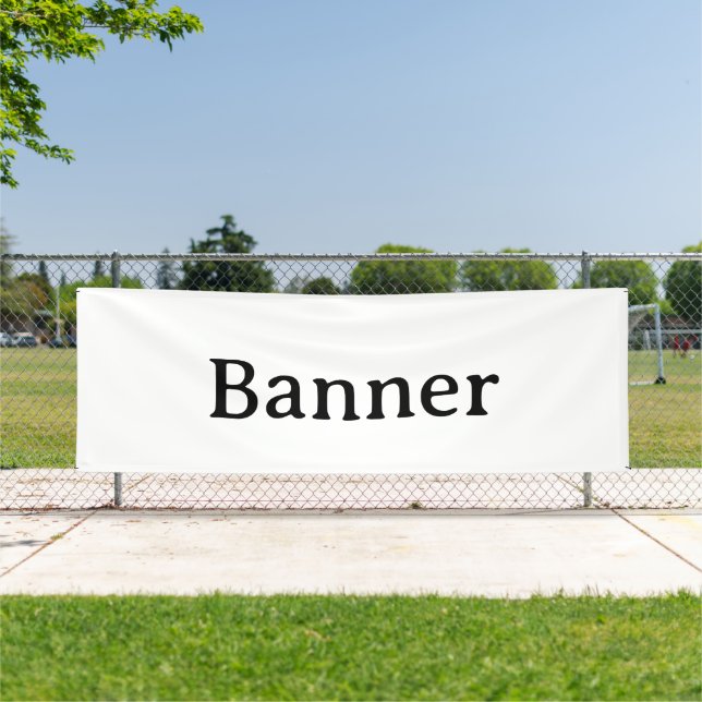 Create Your Own Simple Custom Vinyl 4' x 12'  Banner (Insitu)