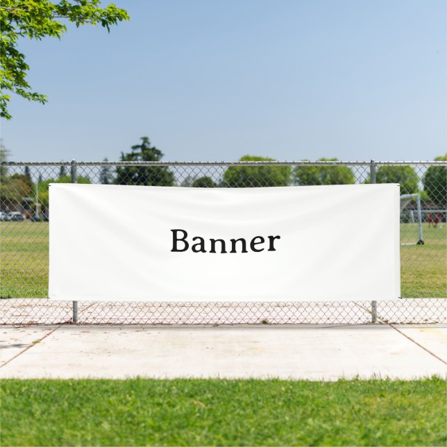 Create Your Own Simple Custom Vinyl 4' x 12' Banner (Insitu)