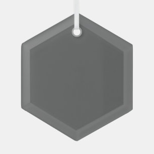 Create Your Own simple dark gray Glass Tree Decoration