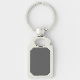 Create Your Own simple dark gray Key Ring