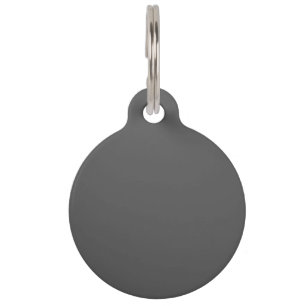 Create Your Own simple dark gray Pet Tag