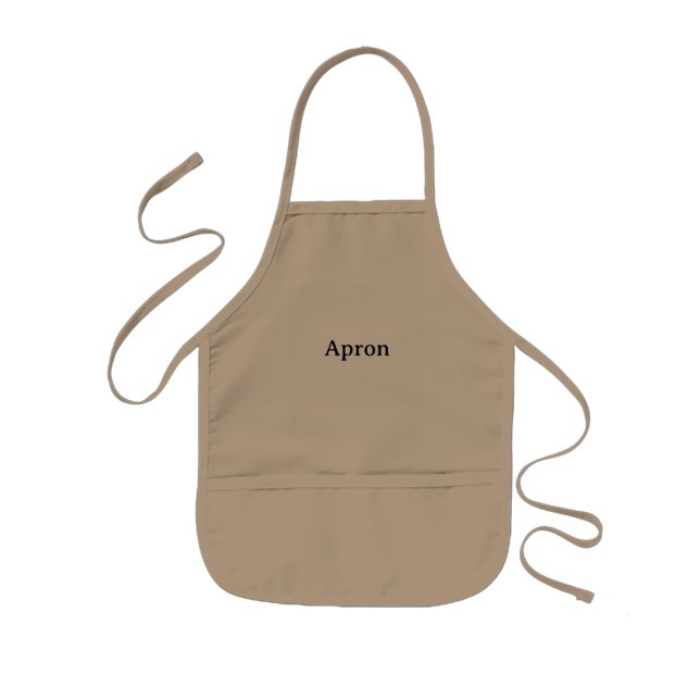  Create Your Own  Simple Design  Kids Apron (Front)