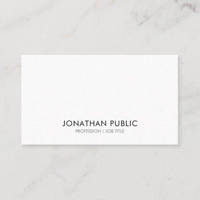 Create Your Own Simple Elegant Design Modern Business Card (Front)